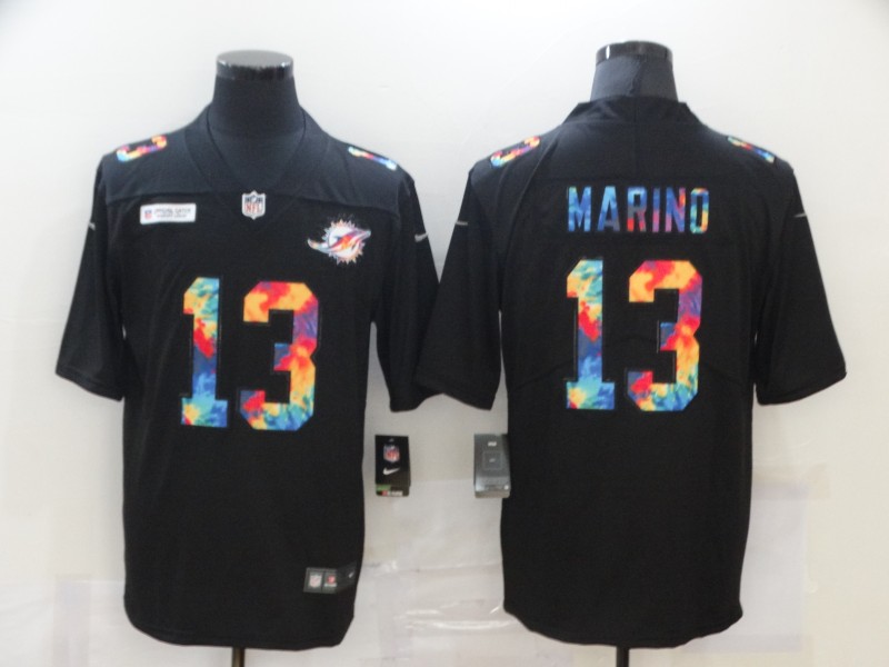 Men's Miami Dolphins Dan Marino #13 Black Jersey